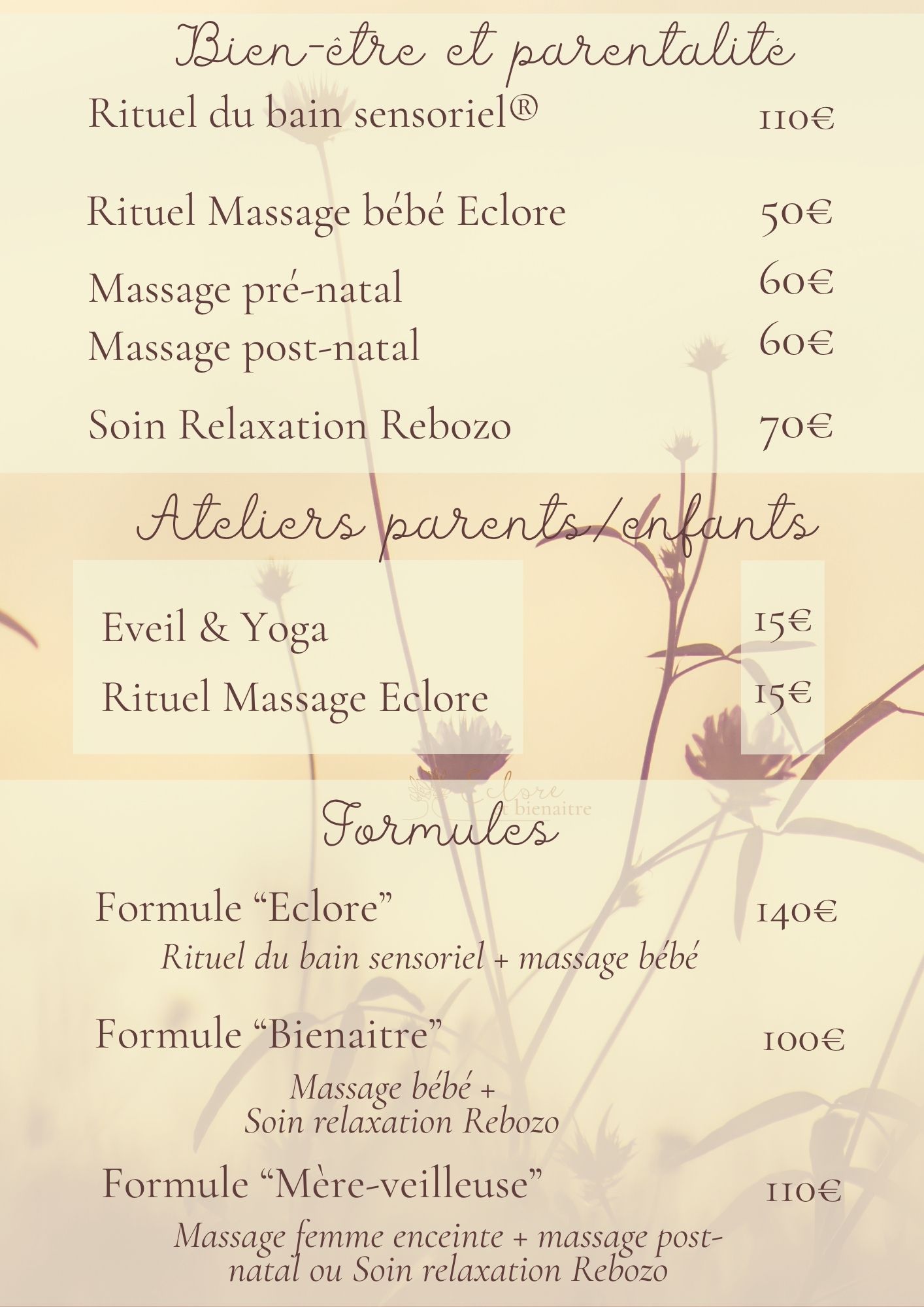 Bien-être en famille Accompagnante parentale Frelinghien - Verlinghem - Wambrechies - Armentières - Houplines - Comines - Deulémont Accompagnement parental Jeunes Parents Ateliers parents enfants Prestations bien-être Massages femme enceinte Massages bébé Réflexologie bébé
