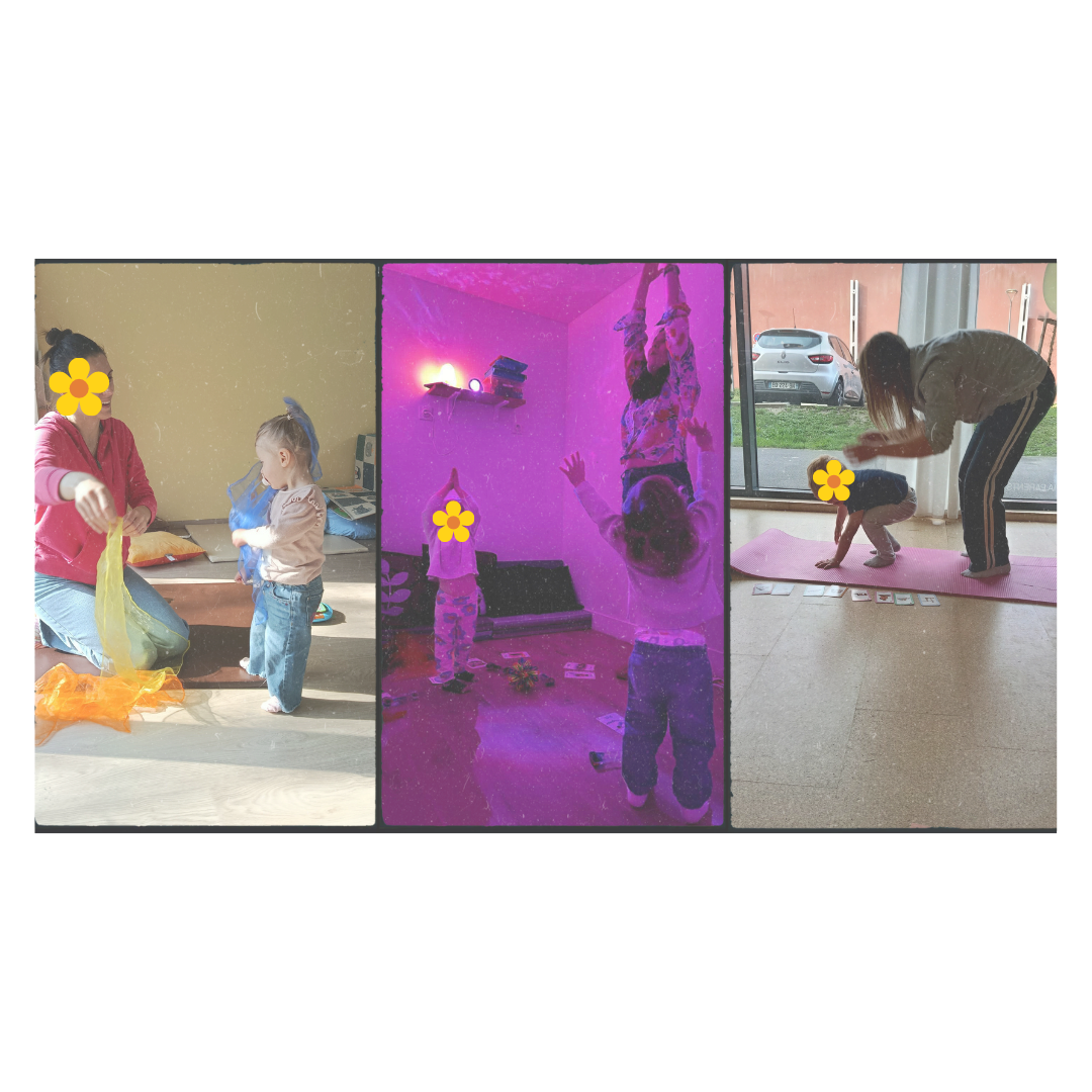 ateliers parents enfants - snoezelen - eveil & yoga - yoga enfant - parentalité - massage fratrie - atelier fratrie - massage bébé